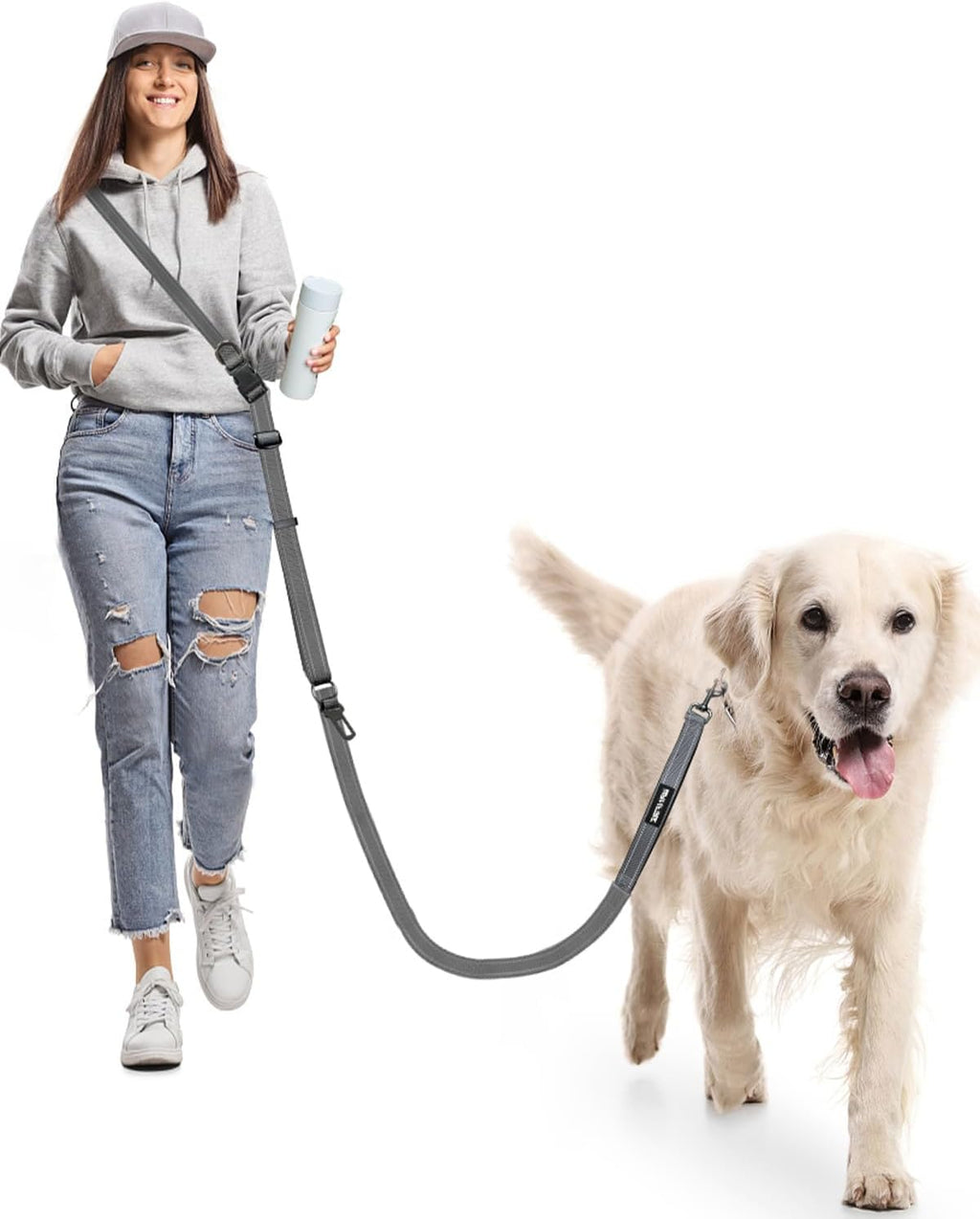 Hands Free Dog Lead, Multifunctional Crossbody Dog Lead