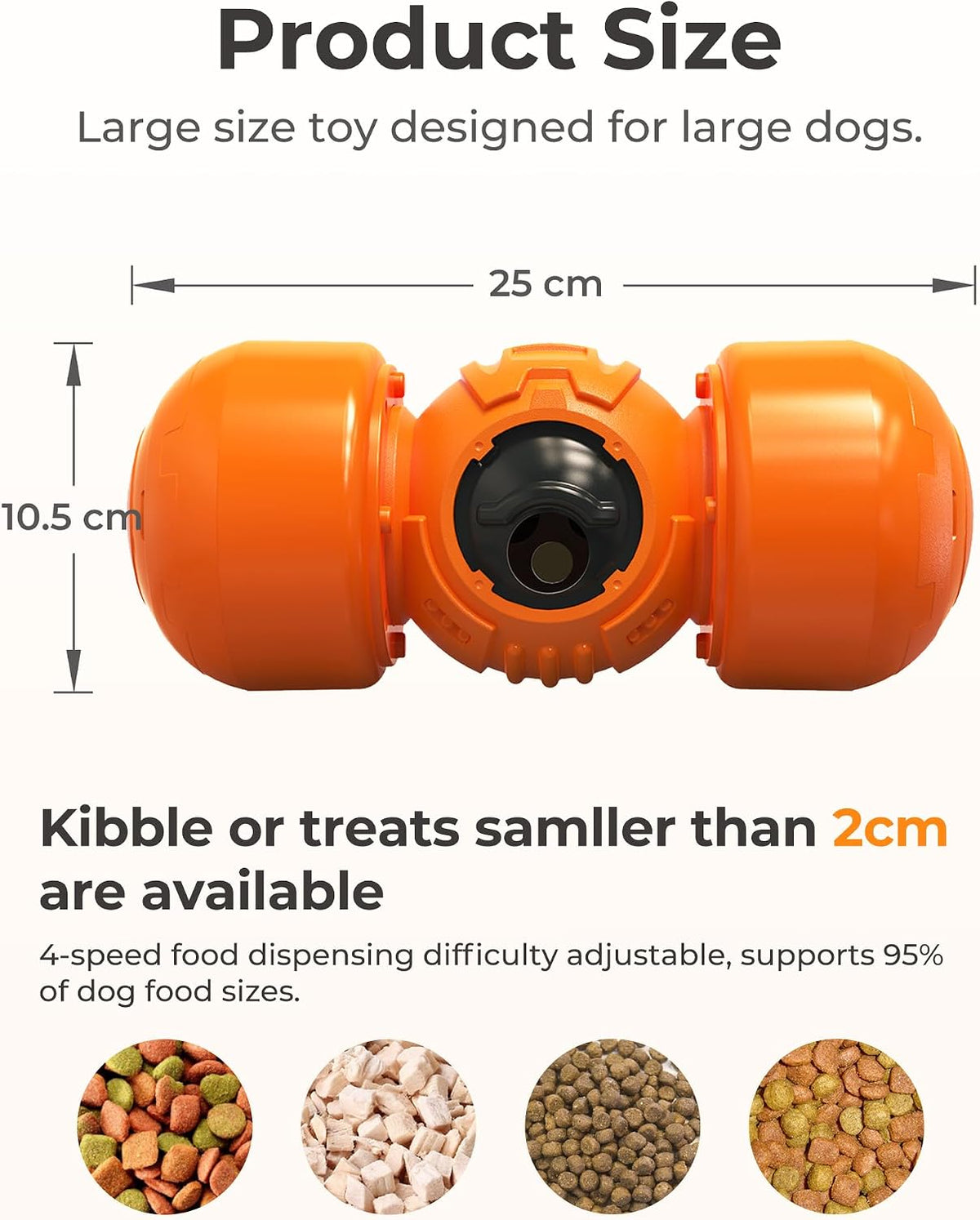 Interactive Dog Toys, Giggling Dog Treat Toy for Boredom Large Dogs